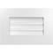 Ekena Millwork Vertical Surface Mount PVC Gable Vent: Functional, w/ 3-1/2"W x 1"P Standard Frame, 20"W x 14"H GVPVE20X1401SF - alternate 1